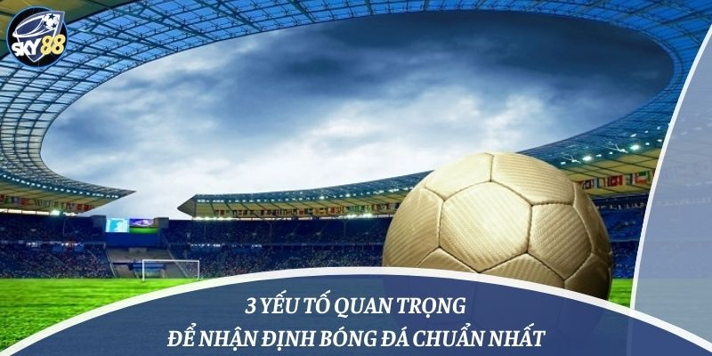 3 Yếu Tố Quan Trọng Để Nhận Định Bóng Đá Chuẩn Nhất